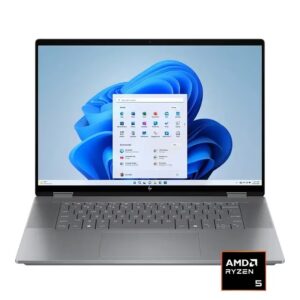 HP OmniBook X Flip | Ryzen 5 220 | 512GB SSD | 8GB RAM DDR5 OB | 16" 2K | TOUCHSCREEN | Backlit Keyboard | Win11 | METEOR SILVER | 3Y Warranty